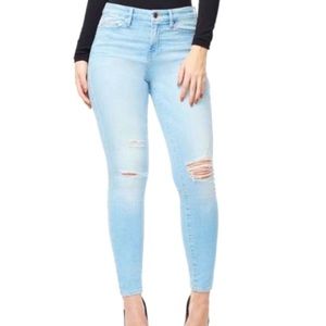 GOOD AMERICAN Good Legs High Rise Skinny
Jeans Distressed